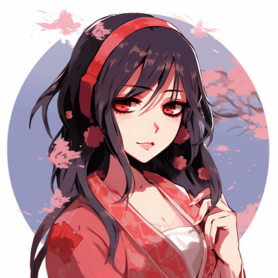 Image For Post | Close-up of a serene anime girl dressed in traditional attire, showing intricate linework. anime pfp style anime pfp - [pfp anime](https://hero.page/pfp/pfp-anime)
