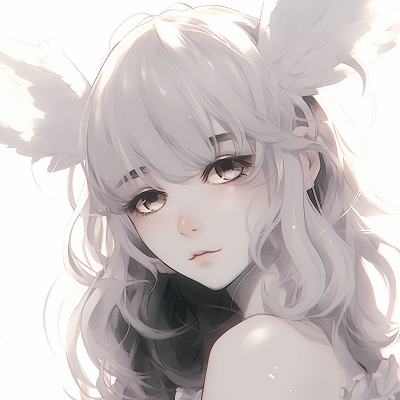 Image For Post | Expressive eyes of the anime angel in white, defined by their radiant colors and depth. creative white anime pfp ideas - [White Anime PFP](https://hero.page/pfp/white-anime-pfp)