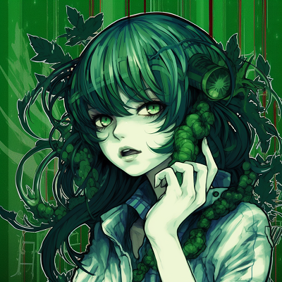 Image For Post | Bright glowing anime portrait with an intense green palette, exemplifying an energetic aura green anime pfp vibrant designs - [Green Anime PFP Universe](https://hero.page/pfp/green-anime-pfp-universe)