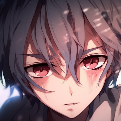 Image For Post Blushing Shy Boy - cutesy anime eyes pfp boy styles