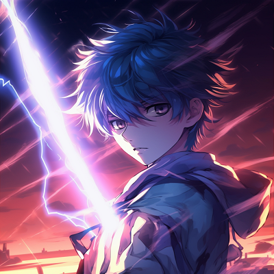 Image For Post | Anime boy in a battle-ready stance, with fluid movement lines and a detailed background. 4k anime boy profile photos - [anime pfp 4k Highlights](https://hero.page/pfp/anime-pfp-4k-highlights)