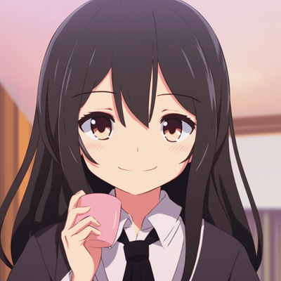 Image For Post | Profile picture of Kaguya giving a cute stare, characterized by bright eyes, rosy cheeks and subtle gradients. unique animated pfp designs - [Top Animated PFP Creations](https://hero.page/pfp/top-animated-pfp-creations)