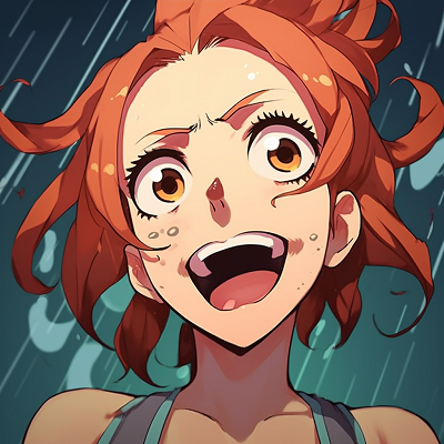 Image For Post | Nami expressing uncontrollable laughter, dynamic poses and exaggerated facial expressions. girls with hilarious anime pfps - [Funny Anime PFP Gallery](https://hero.page/pfp/funny-anime-pfp-gallery)
