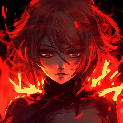 Image For Post | Close-up of a brooding anime character's face, deep red hues and fine details. animated red anime pfp - [Red Anime PFP Compilation](https://hero.page/pfp/red-anime-pfp-compilation)