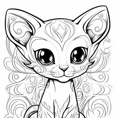 Image For Post | The elusive Pokemon Mew drawn with clean lines and detailed shading. printable coloring page, black and white, free download - [Cool Drawings of Pokemon Coloring Pages ](https://hero.page/coloring/cool-drawings-of-pokemon-coloring-pages-kids-and-adults-fun)