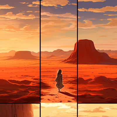 Image For Post Desert Landscape Lonesome Traveler - Wallpaper