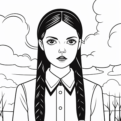 Image For Post Stylized Wednesday Addams Kids Edition - Wallpaper
