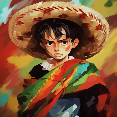 Image For Post | Anime boy profile picture featuring a large sombrero, detailed embroidery and saturated hues. stylish mexican pfp boys pfp for discord. - [Mexican Anime Pfp Collection](https://hero.page/pfp/mexican-anime-pfp-collection)