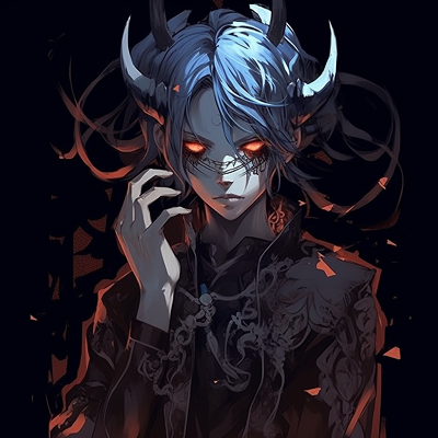 Image For Post | A profile picture of a character enveloped in a blood-red aura and dark silhouette, contrasts are sharply defined. aesthetic demonic anime pfp pfp for discord. - [demonic anime pfp](https://hero.page/pfp/demonic-anime-pfp)