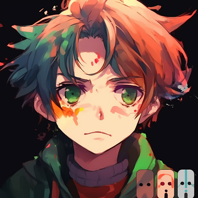 Image For Post | Dramatic expression of Tanjiro, exaggerated expressions and vibrant colors. aesthetics of cringe anime pfp pfp for discord. - [cringe anime pfp](https://hero.page/pfp/cringe-anime-pfp)
