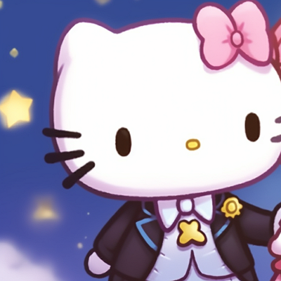 Image For Post | Close-up of Hello Kitty and Dear Daniel, painted with glittery stars and fine details. adorable matching hello kitty pfp pfp for discord. - [matching hello kitty pfp, aesthetic matching pfp ideas](https://hero.page/pfp/matching-hello-kitty-pfp-aesthetic-matching-pfp-ideas)