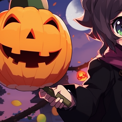 Image For Post | Two characters, candy corn inspired outfits, sharp colors, seated pose adorable couples halloween pfps pfp for discord. - [matching halloween pfp, aesthetic matching pfp ideas](https://hero.page/pfp/matching-halloween-pfp-aesthetic-matching-pfp-ideas)