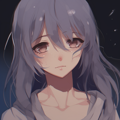 Image For Post | Depicted lonely anime girl, dim lighting and detailed textures. depressed anime girl pfp avatar pfp for discord. - [depressed anime girl pfp](https://hero.page/pfp/depressed-anime-girl-pfp)