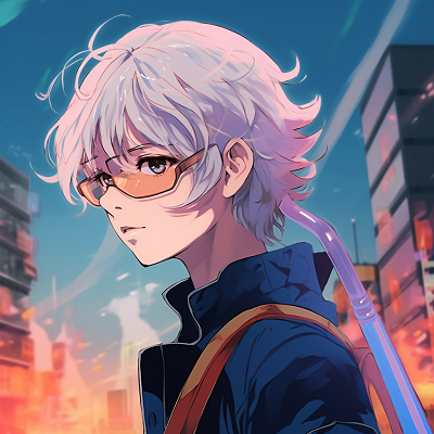 Image For Post | An anime skyline filled with neon-bright colors casting a contrast against the night sky. vibrant anime pfp cool pfp for discord. - [anime pfp cool](https://hero.page/pfp/anime-pfp-cool)