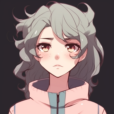 Image For Post | Anime character puckering lips, simple lines and pastel colors. cute and funny anime pfp pfp for discord. - [Funny Pfp For Anime](https://hero.page/pfp/funny-pfp-for-anime)