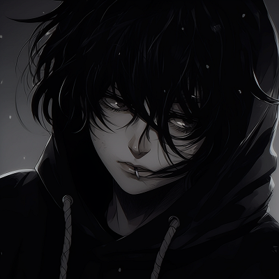 Image For Post | Close-up of a dark aesthetic anime character, focused emphasis on shadows. diverse selection of anime pfp dark aesthetic pfp for discord. - [anime pfp dark aesthetic Collection](https://hero.page/pfp/anime-pfp-dark-aesthetic-collection)