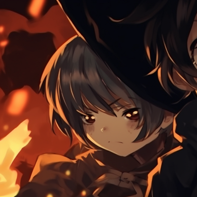 Image For Post | Two characters with frightening expressions, strong lines and intense colors. scary halloween pfp matching pfp for discord. - [halloween pfp matching, aesthetic matching pfp ideas](https://hero.page/pfp/halloween-pfp-matching-aesthetic-matching-pfp-ideas)