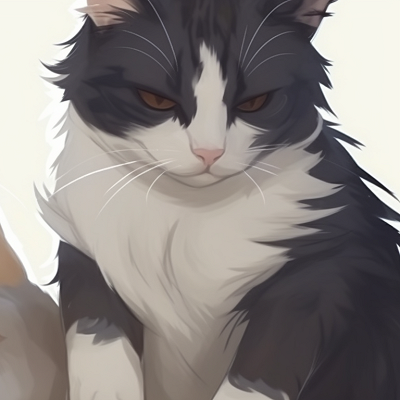 Image For Post | Two anime cats, different colored fur, sitting in a backdrop of blowing wind. matching pfp cat styles pfp for discord. - [matching pfp cat, aesthetic matching pfp ideas](https://hero.page/pfp/matching-pfp-cat-aesthetic-matching-pfp-ideas)
