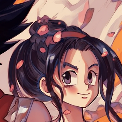 Image For Post | Two characters in formal attire, attention to detail in the elaborate clothing designs, warm color palette. goku and chichi matching portraits pfp for discord. - [goku and chichi matching pfp, aesthetic matching pfp ideas](https://hero.page/pfp/goku-and-chichi-matching-pfp-aesthetic-matching-pfp-ideas)