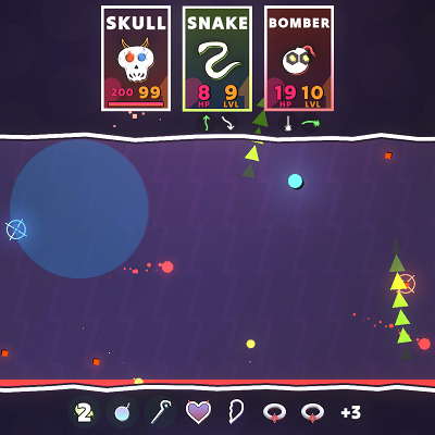Image For Post | Dodging more attacks. Note that the Bomber has two points of the "slimy" status effect applied.