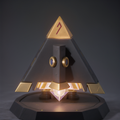 Image For Post Anime, wizard's hat, laser gun, cursed amulet, spaceship, pyramid, HD, 4K, AI Generated Art