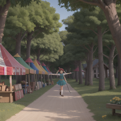 Image For Post Anime, airplane, sword, circus, market, forest, HD, 4K, AI Generated Art