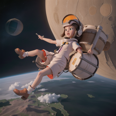 Image For Post Anime, space shuttle, drum, flood, virtual reality, farmer, HD, 4K, AI Generated Art