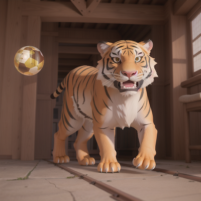 Image For Post Anime, suspicion, sabertooth tiger, map, train, crystal ball, HD, 4K, AI Generated Art