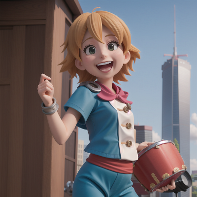 Image For Post Anime, camera, laughter, drum, doctor, skyscraper, HD, 4K, AI Generated Art