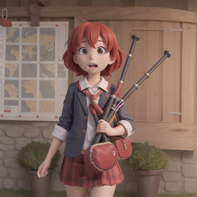 Image For Post Anime, failure, bagpipes, school, drought, map, HD, 4K, AI Generated Art