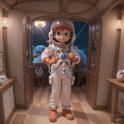 Image For Post Anime, island, astronaut, museum, carnival, owl, HD, 4K, AI Generated Art