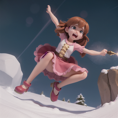 Image For Post Anime, fairy dust, fighting, crying, avalanche, jumping, HD, 4K, AI Generated Art