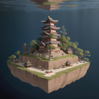 Image For Post Anime, samurai, confusion, map, piano, underwater city, HD, 4K, AI Generated Art