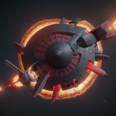 Image For Post Anime, vampire's coffin, energy shield, space station, helicopter, anger, HD, 4K, AI Generated Art