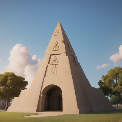 Image For Post Anime, magic portal, pyramid, park, king, cathedral, HD, 4K, AI Generated Art