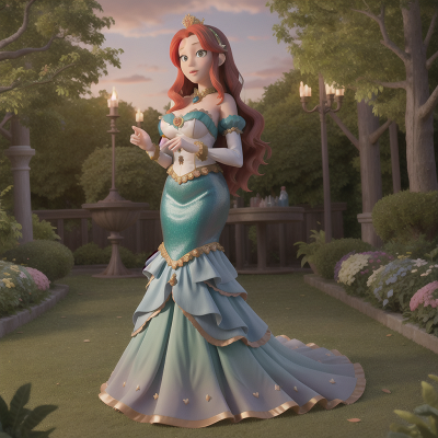 Image For Post Anime, king, knights, haunted mansion, forest, mermaid, HD, 4K, AI Generated Art