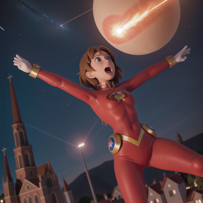 Image For Post Anime, superhero, meteor shower, cathedral, circus, singing, HD, 4K, AI Generated Art
