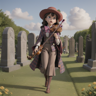 Image For Post Anime, violin, invisibility cloak, haunted graveyard, holodeck, market, HD, 4K, AI Generated Art