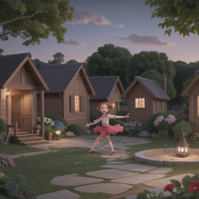 Image For Post Anime, dancing, village, betrayal, space, garden, HD, 4K, AI Generated Art