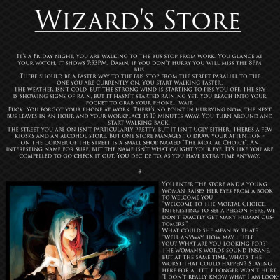 Image For Post Wizard's Store CYOA