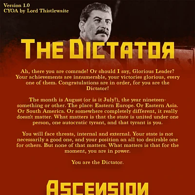 Image For Post Dictator CYOA by Lord Thistlewaite