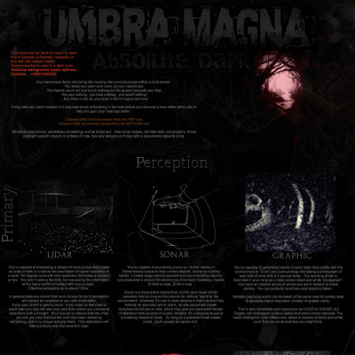 Image For Post Umbra Magna - Absolute Dark spooky CYOA by OutrageousBears