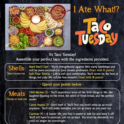 Image For Post I Ate What!? Taco Tuesday CYOA by ChloeJoy88