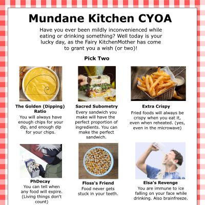 Image For Post Mundane Kitchen CYOA v2 by Femdo