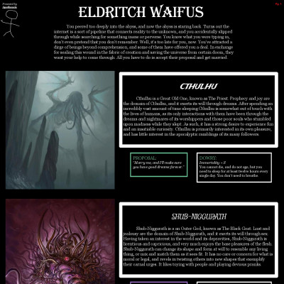 Image For Post Eldritch Waifus Cyoa (by Apotheosis)