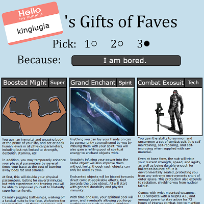 Image For Post Kinglugia's Gifts of Faves CYOA