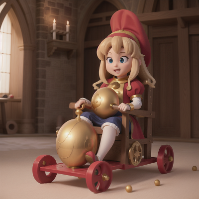 Image For Post Anime, medieval castle, circus, cathedral, sled, golden egg, HD, 4K, AI Generated Art