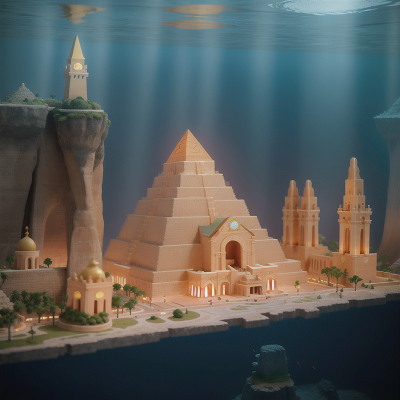 Image For Post Anime, underwater city, pyramid, golden egg, zookeeper, museum, HD, 4K, AI Generated Art
