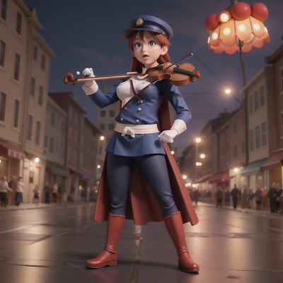 Image For Post Anime, umbrella, chef, police officer, violin, superhero, HD, 4K, AI Generated Art