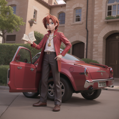 Image For Post Anime, knights, phoenix, musician, book, car, HD, 4K, AI Generated Art